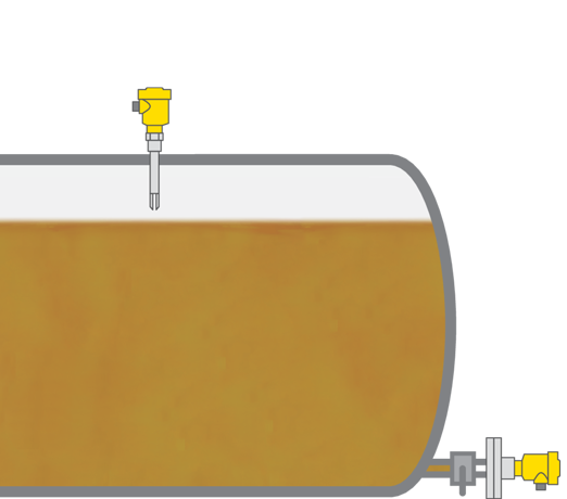 Mesure et détection de niveau dans un réservoir de combustible liquide