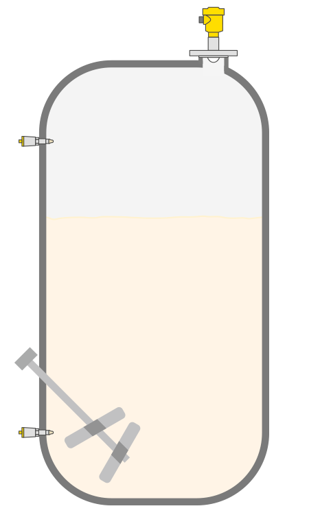 Füllstand- und Grenzstandmessung im Lagertank für Milch und Milcherzeugnisse