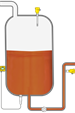 Level measurement and point level detection in the storage tank