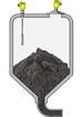 Mesure et détection de niveau dans un réservoir de stockage de matières premières solides