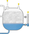 Niveau- en drukmeting in de gaswasser