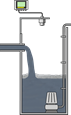 Niveaumessung in der Pumpstation