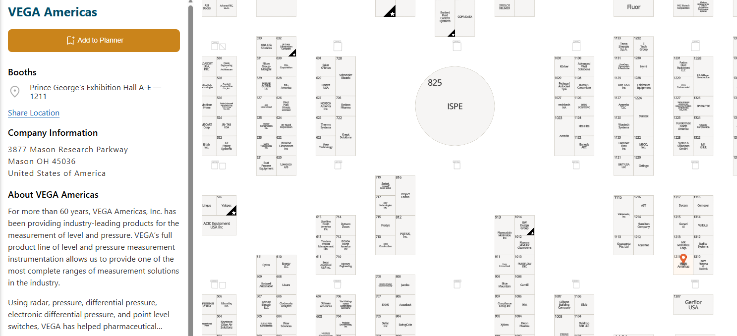 ISPE DC Floor Map