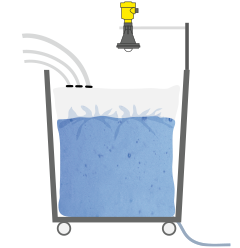 Füllstandmessung im Einwegkunststoffbehälter