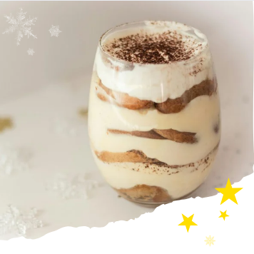 Speculoos tiramisu in glass photo christmas recipe downloadable merry christmas from VEGA UK